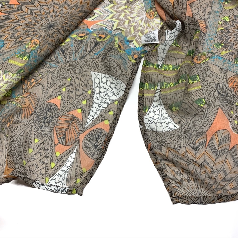 ❌SOLD❌ •Umgee M/L Sheer Kimono with PomPoms H8 - Picture 6 of 8